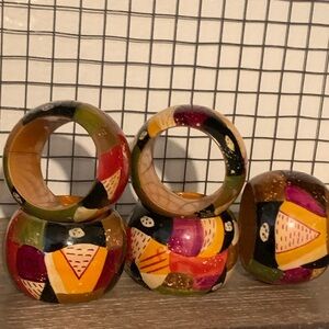 Napkins Rings colorful